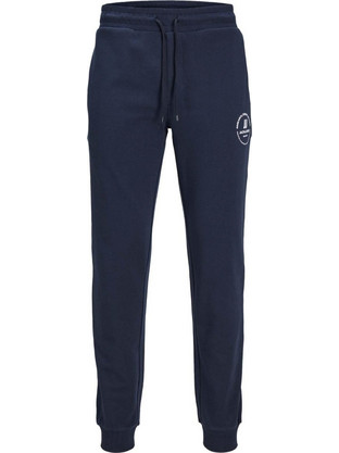 Jack & Jones Ανδρικό Παντελόνι Φόρμας με Λάστιχο Navy Μπλε 12249904