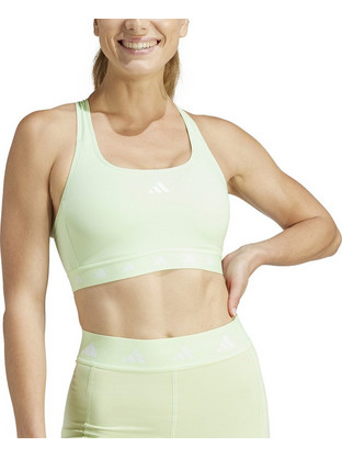 Adidas Power Αθλητικό Μπουστάκι με Μέτρια Στήριξη Lime IT6640