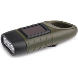 Crank-Lighter Επαναφορτιζόμενος Ηλιακός Φακός Led