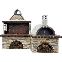 Sxistolithos 04200 Χτιστή Ψησταριά με Φούρνο 285cm