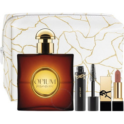 Yves Saint Laurent Opium Pour Femme Eau de Parfum 50ml + Lipstick 1.3gr + Mascara 2ml + Pouch