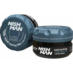 Nish Man Strong Hold Fibre Κερί Μαλλιών σε Κρέμα 100ml