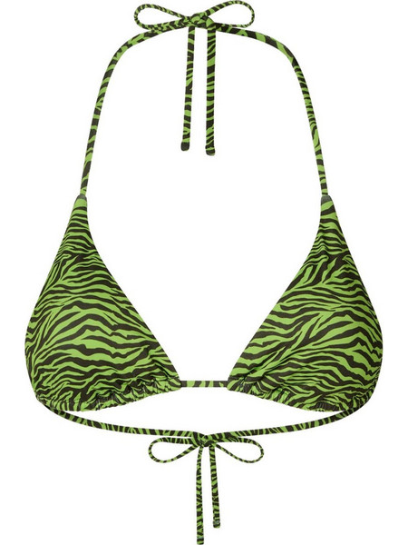 Save The Duck Bikini Top Τριγωνάκι Animal Print Lime DQ1764W-WIPO18-21111