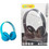 Andowl Q-HE95 Ασύρματα Bluetooth Ακουστικά On Ear Γαλάζια