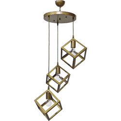 Heronia Lighting Κρεμαστό Φωτιστικό Οροφής Τρίφωτο E27 Λευκό 34-0353