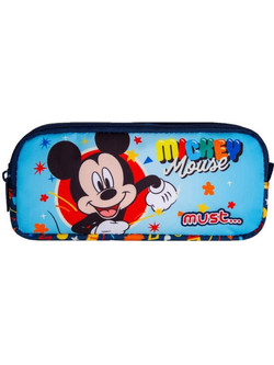 Must Mickey Mouse Κασετίνα Βαρελάκι με 2 Θήκες Πολύχρωμη 564314