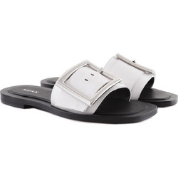 Mexx Δερμάτινα Γυναικεία Σανδάλια Λευκά MXGU0126W-3000