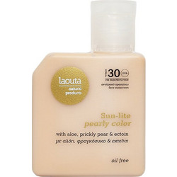 Laouta Sun-lite Pearly color Αντηλιακή Κρέμα Προσώπου Αντιγηραντική με Χρώμα SPF30 50ml