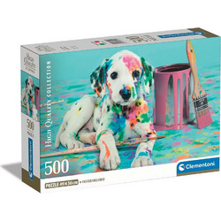 Puzzle Clementoni Compact Box High Quality Collection Σκυλάκι Δαλματίας 500 Κομμάτια