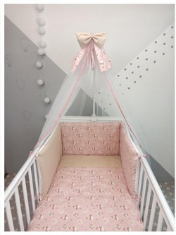 Baby Star Giraffe Σετ Κούνιας Pink 6τμχ