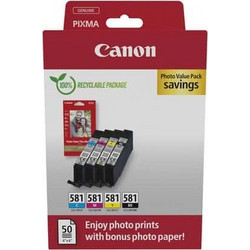 Canon CLI-581 B/C/M/Y Photo Value Pack 4 Μελανιών Εκτυπωτή Inkjet 2106C006