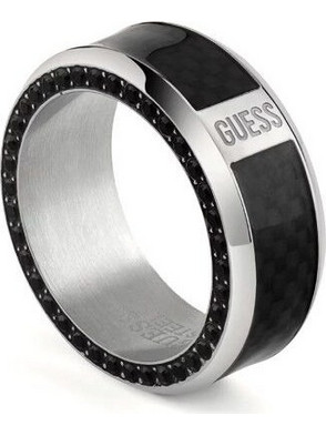 Guess Ανδρικό Δαχτυλίδι Βεράκι από Ατσάλι UMR04041JWSTBK