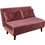 Liberta Falcon Διθέσιος Καναπές Κρεβάτι Ροζ 121x90x80cm 01-3330