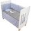 Interbaby Star Luna Κούνια για Στρώμα 60x120cm Λευκή & Προίκα Μπλε