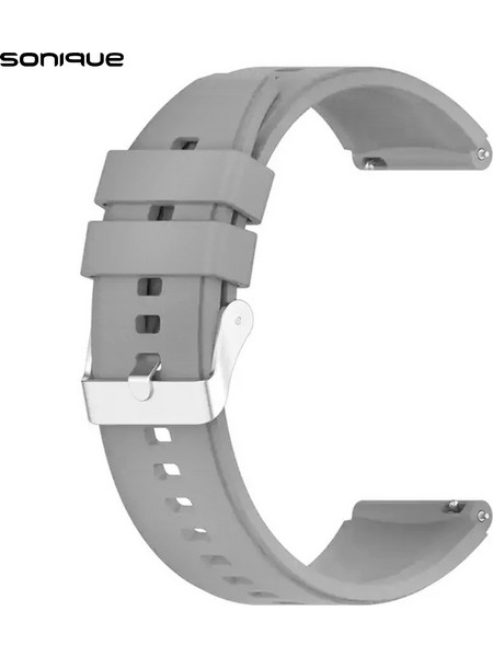 Sonique Smooth Λουράκι Σιλικόνης Grey (Huawei Watch GT3 42mm / GT3 Pro 43mm / GT2 42mm)