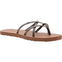 Volcom New School Δερμάτινα Γυναικεία Σανδάλια Σοκολατί W0812351