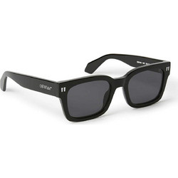 Off White OERI108S 1007 Γυαλιά Ηλίου Τετράγωνα Κοκάλινα Μαύρα με Μαύρο Polarized Φακό
