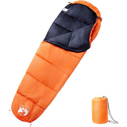 vidaXL Sleeping Bag Μονό 3 Εποχών Πορτοκαλί 94516