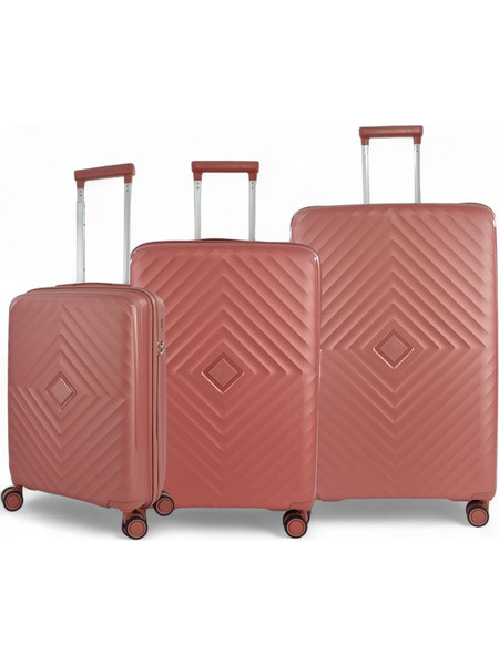 Playbags Collection FlyNow PP620 Σετ Βαλίτσες 3τμχ Ροζ