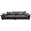 Woodwell Darby Τετραθέσιος Καναπές Ανθρακί 319x110x94cm Ε9413,1