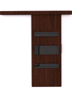 PoliHome Lenses Πόρτα Εσωτερική Συρόμενη Laminate Wenge 96x205cm 162645819