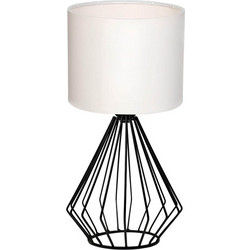 Megapap Aldo 9990000005173 Πορτατίφ Ε27 Μπεζ Μαύρο Π17xΥ36cm