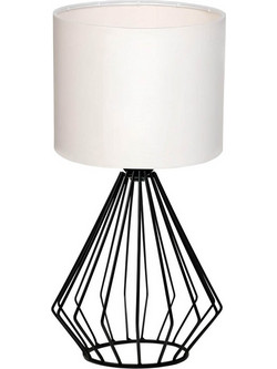 Megapap Aldo 9990000005173 Πορτατίφ Ε27 Μπεζ Μαύρο Π17xΥ36cm