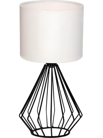 Megapap Aldo 9990000005173 Πορτατίφ Ε27 Μπεζ Μαύρο Π17xΥ36cm
