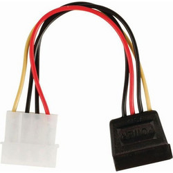 Nedis CCGP73500VA015 Καλώδιο Τροφοδοσίας 4-Pin Molex Male to 15-Pin SATA Female 0.15m Multicolor