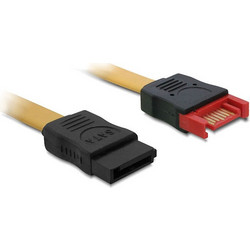 DeLOCK 82856 Καλώδιο Σκληρού Δίσκου 7-Pin SATA III to 7-Pin SATA Female 1m Yellow