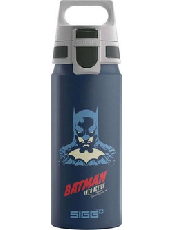 Sigg Batman Into Action 6 Παιδικό Παγούρι Θερμός Ανοξείδωτο Navy Μπλε 600ml