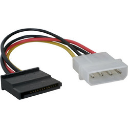 Q-Tech Q-351 Καλώδιο Τροφοδοσίας 15-Pin SATA to 4-Pin Molex Male 0.15m Multicolor