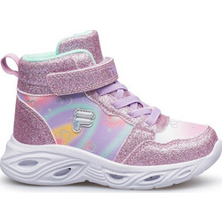 Fila Wizard V Παιδικά Sneakers Μποτάκια με Φωτάκια Ροζ 7AF43018-986