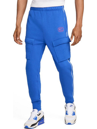 Nike Ανδρικό Παντελόνι Φόρμας με Λάστιχο Royal Blue HM0180-480