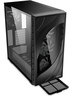 Sharkoon Rebel C80G Black Gaming Midi Tower Κουτί Υπολογιστή RGB με Πλαϊνό Παράθυρο