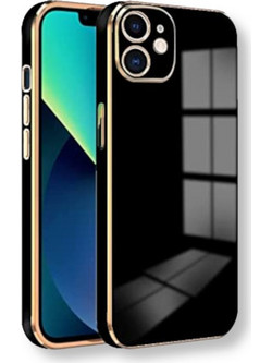 Bodycell Gold Plated Silicon Back Cover Black (iPhone 11)