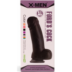 X-Men 8.1" Ford's Cock Ρεαλιστικό Dildo με Βεντούζα & Όρχεις 20cm Μαύρο
