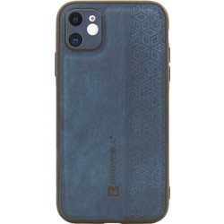 Bodycell Pattern Leather Back Cover Blue (iPhone 12)
