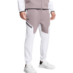 Under Armour Ανδρικό Παντελόνι Φόρμας Fleece με Λάστιχο Σομόν Λευκό 1389353-015