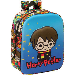 Safta Mini 3D Harry Potter Σχολική Τσάντα Πλάτης Νηπιαγωγείου Μπλε 622482011