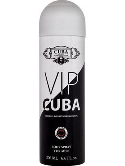 Cuba VIP Ανδρικό Αποσμητικό Spray Χωρίς Αλουμίνιο 200ml