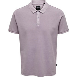 Only & Sons Ανδρική Μπλούζα Polo Κοντομάνικη Γκρι 22021769
