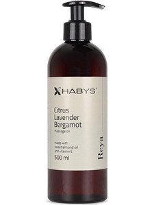 Habys Citrus, Lavender & Bergamot Αμυγδαλέλαιο για Μασάζ 500ml