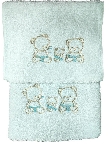 Joli Bears Family Σετ Βρεφικές Πετσέτες 2τμχ 500gr/m²