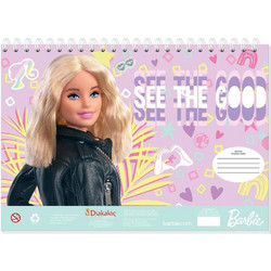 Barbie Διάφορα Σχέδια Μπλοκ Ζωγραφικής A4 40 Φύλλων με Αυτοκόλλητα 570330