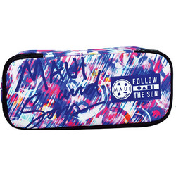 Back Me UP Maui Print Κασετίνα Navy Μπλε Ροζ 339-08141