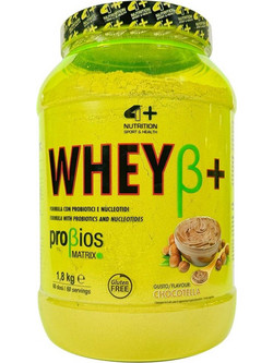 4+ Nutrition Wheyβ+ Chocotella Πρωτεΐνη Ορού Γάλακτος Χωρίς Γλουτένη 1.8kg