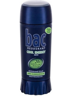 Bac Cool Energy Ανδρικό Αποσμητικό Stick 24h Χωρίς Αλουμίνιο 40ml