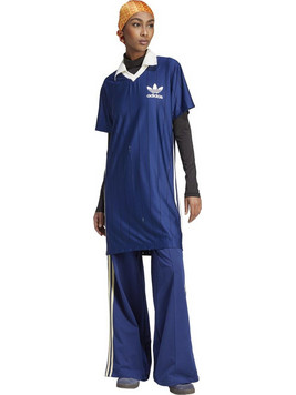 Adidas Knit Collar Mini Καλοκαιρινό Αθλητικό Φόρεμα Royal Blue IR7467