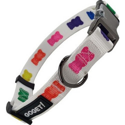 Pet Interest Goget Gummy Bear Κολάρο Σκύλου Λευκό 2x35-55cm